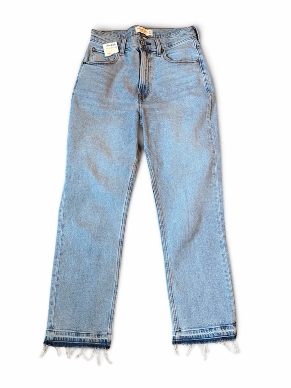 NEW Abercrombie Sz 4/27 Curve Love Straight Leg Jeans